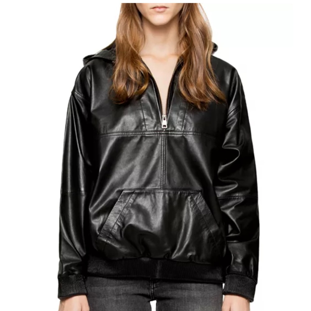 Zadig & Voltaire Deluxe Leather Hoodie
